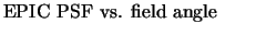 $\textstyle \parbox{5cm}{EPIC PSF vs. field angle}$