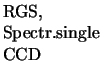 $\textstyle \parbox{2.2cm}{RGS, Spectr. single CCD}$